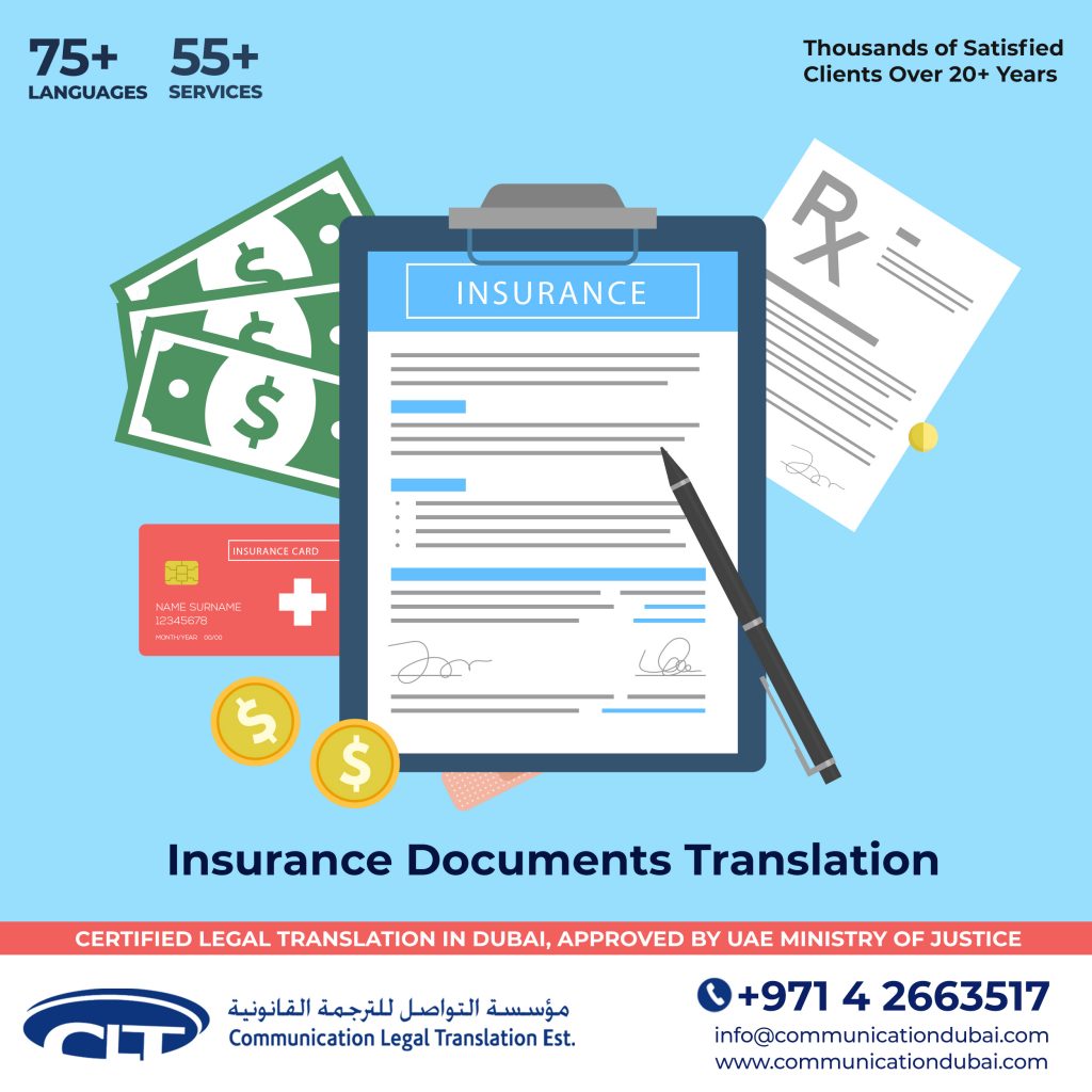 INSURANCE DOCUMENTS TRANSLATION